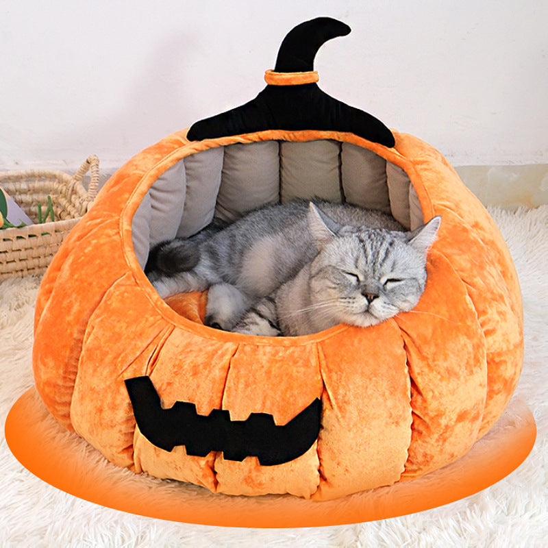 Halloween Pet Bed - Pumpkin